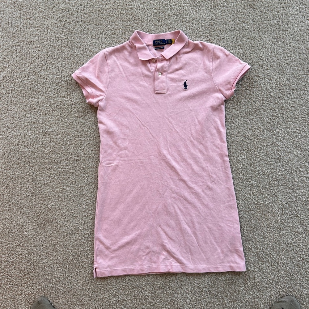 Ralph Lauren Soft Pink Polo Mini Dress